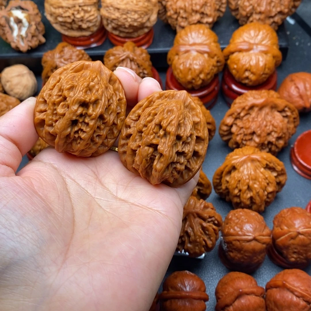 把件文玩核桃39虎头