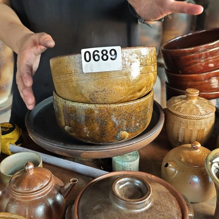 今***天瓷片0689，手工拉坯柴火烧制