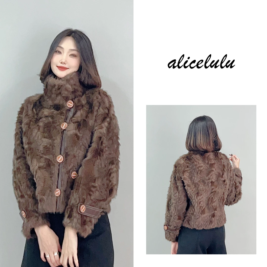 3 ALICE “叛逆千金”绒毛外套 波尔卷 个性名媛 S2141127Tr