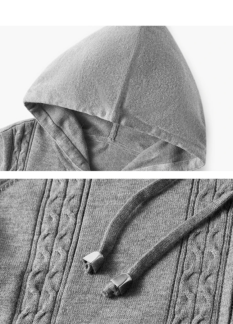 灰色针织开衫春款