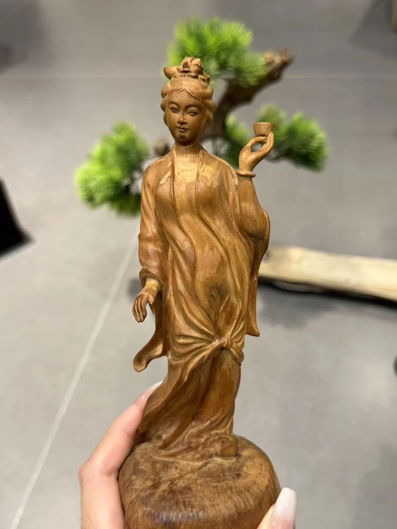 精工雕刻老山檀香工艺品茶桌摆件