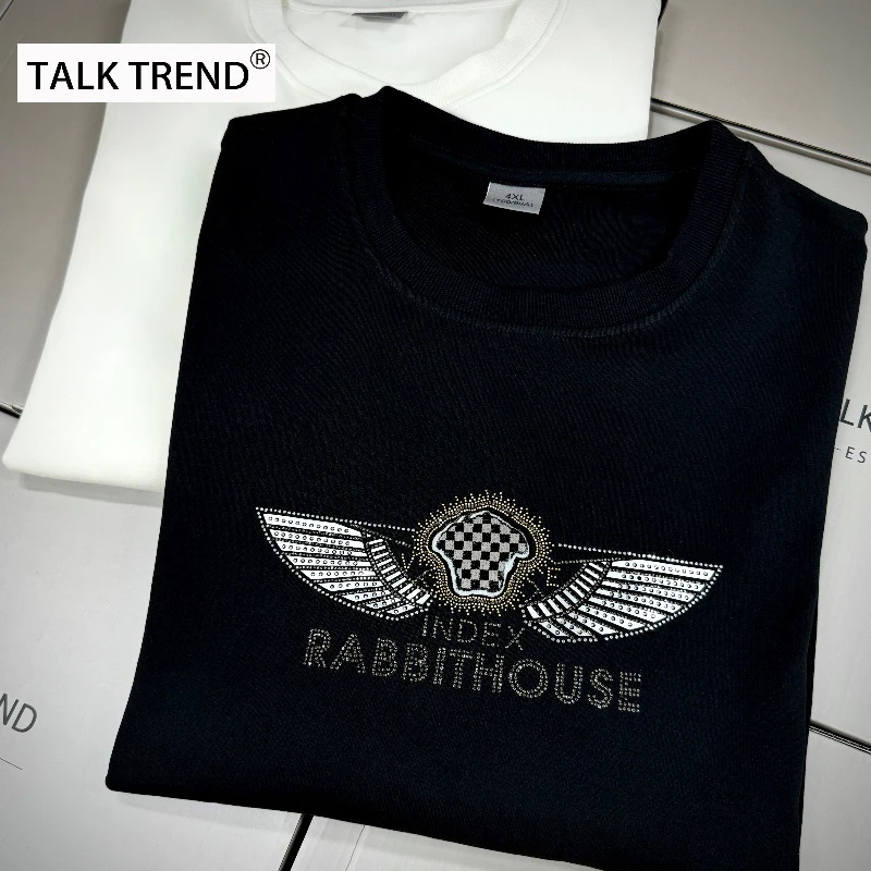 TALK TREND 高端欧货轻奢高档男士卫衣男生爆款2024新款打底