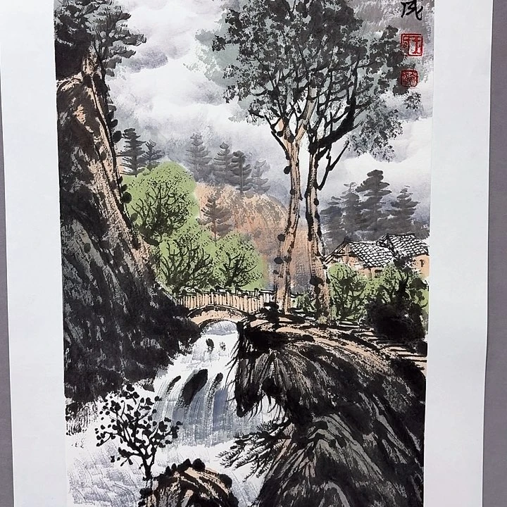 国画亲笔手绘放心去藏
