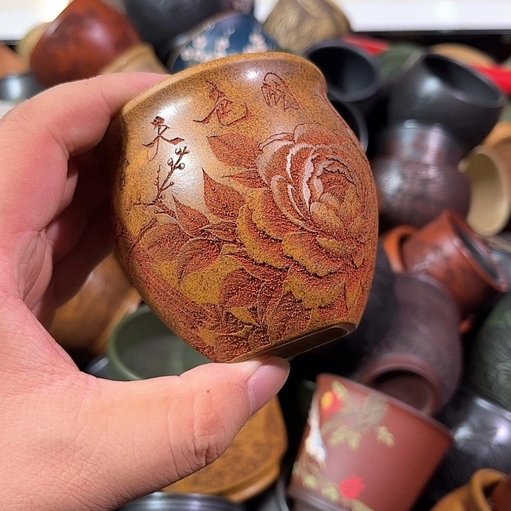 茶杯紫砂全手工紫砂主人杯