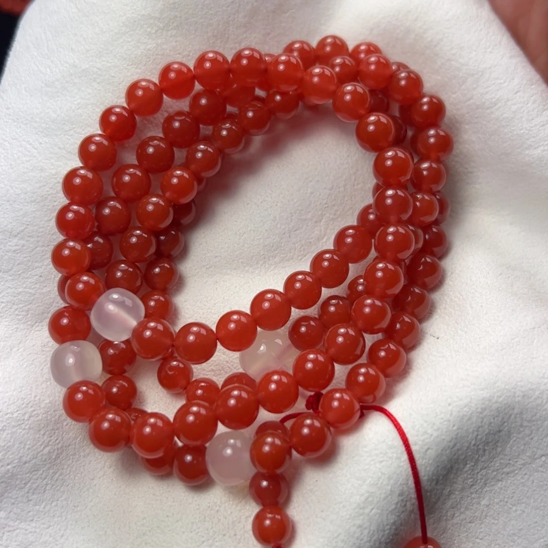 南红玛瑙手串未镶嵌我**我