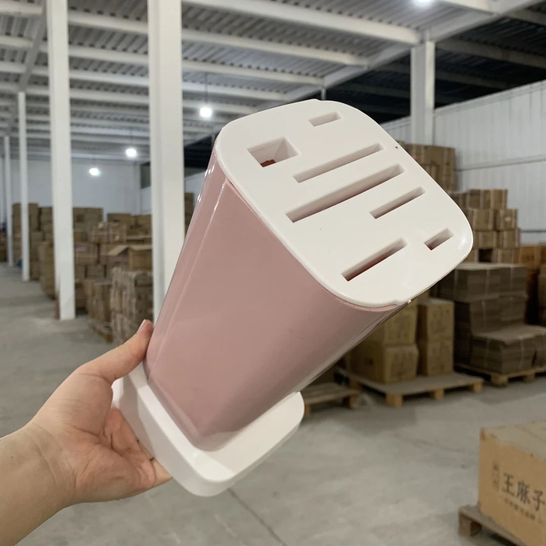 方形ZP七孔刀座塑料多功能刀具架子菜刀收纳架置物架