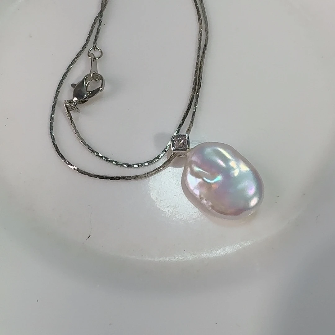 手镯淡水珍珠银S925镶嵌