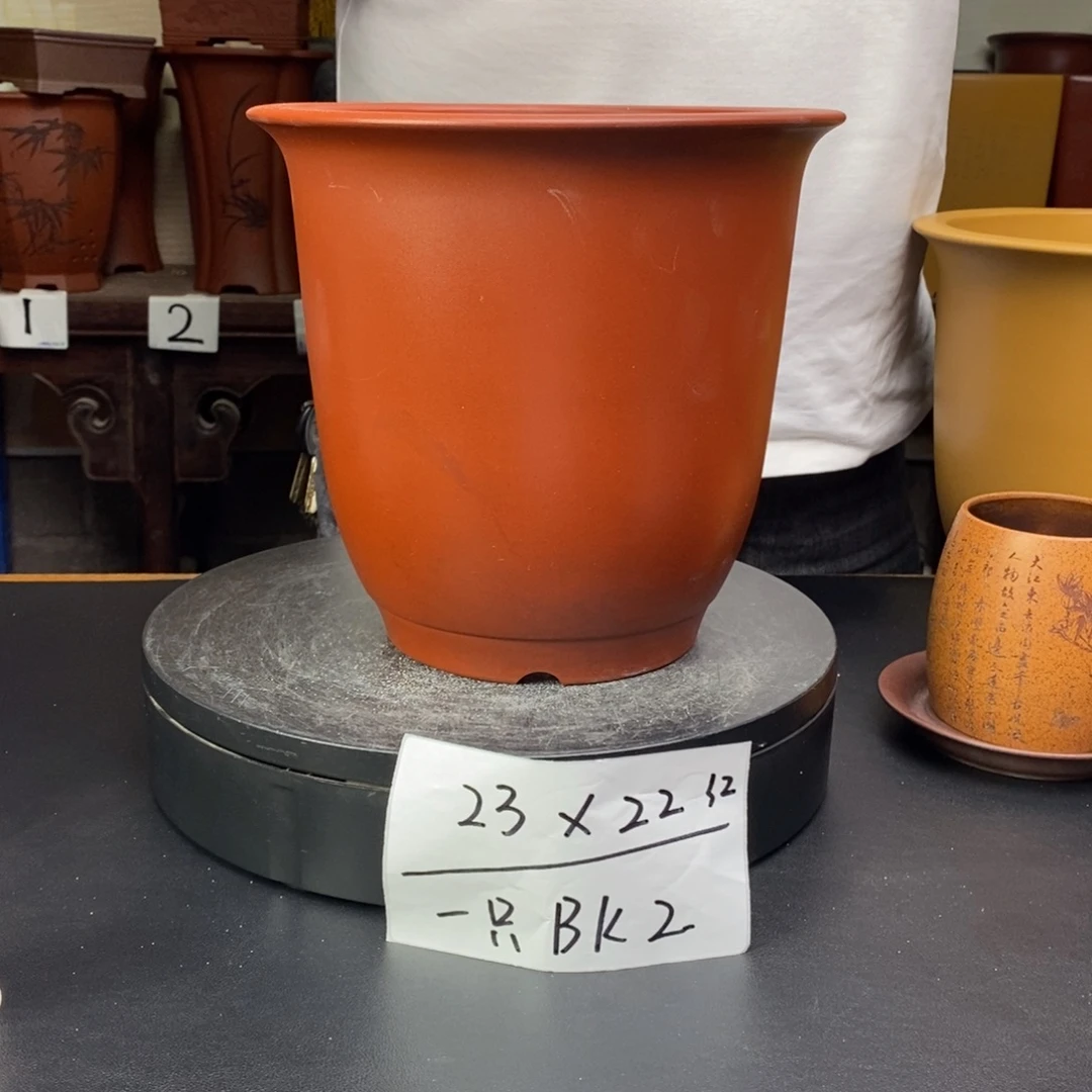 紫砂花盆货号一只BK2