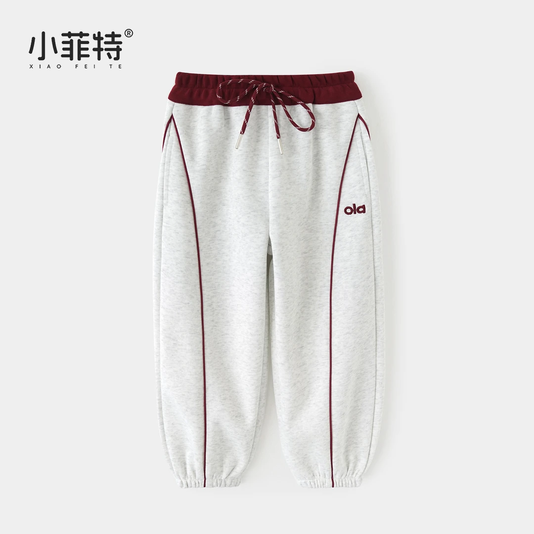 小菲特女童秋装新款卫裤中大童时尚休闲裤儿童束脚裤JMKQ53228