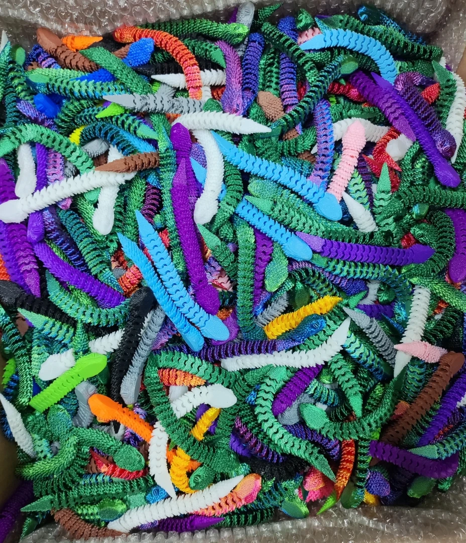 3D打印蝰蛇关节灵活，摆摊神器蛇年纪念品小商品摆件