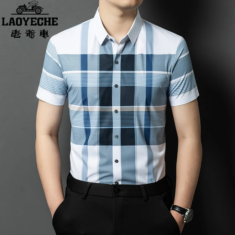 老爷车衬衫男短袖2025夏季新款半袖百搭男装POLO衫爆款polo衫男款