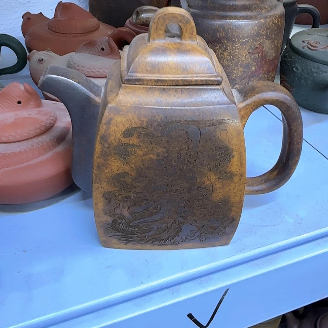茶壶紫砂宜兴紫砂壶瑕疵