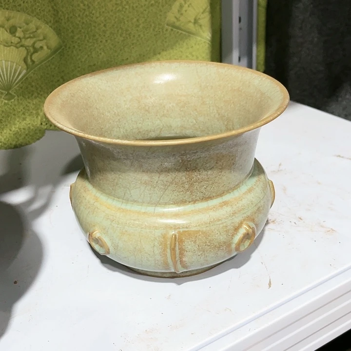 瓦当摆件摆件茶桌茶台陶瓷瑶**归