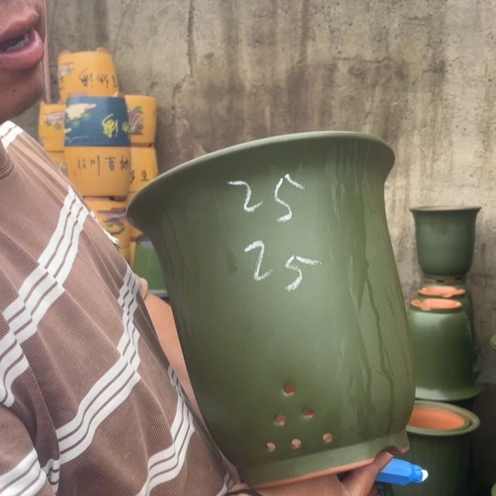 紫砂花瓶紫砂花盆盆栽花卉