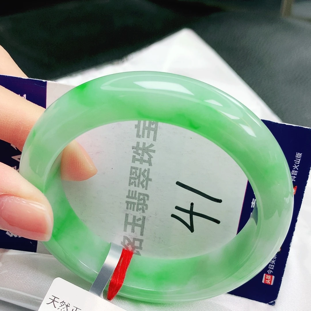 翡翠未镶嵌手镯缅甸天然a货翡翠手镯