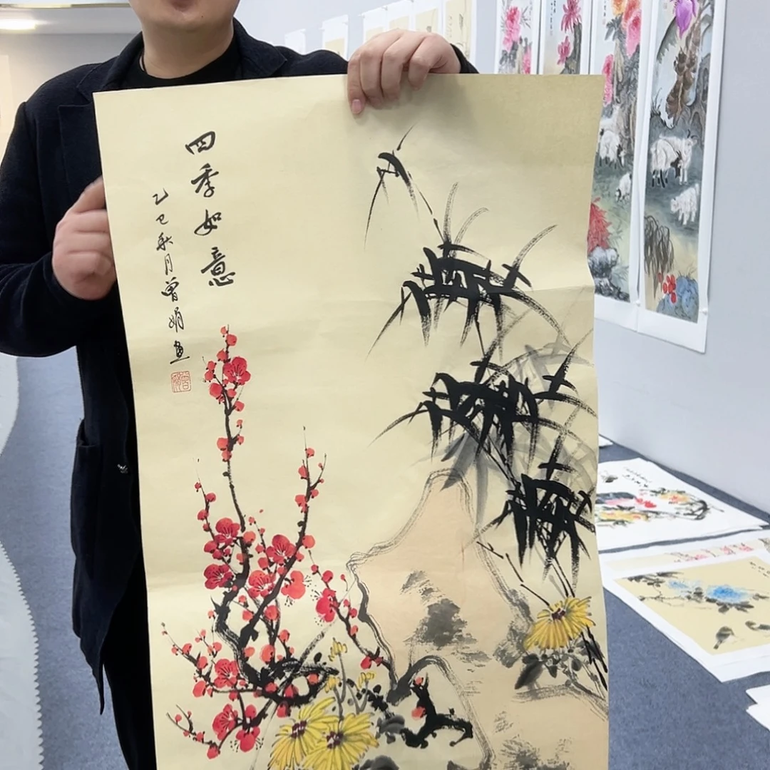 国画国画作品宣纸纯手绘