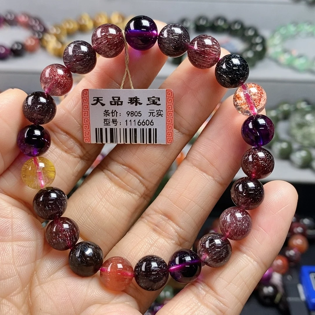 水晶未镶嵌手链超七手链1116606