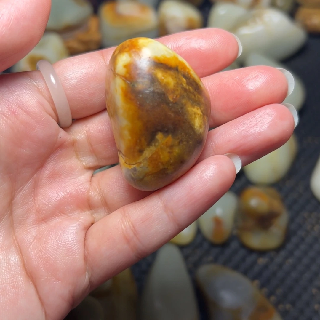 和田玉未镶嵌挂件34