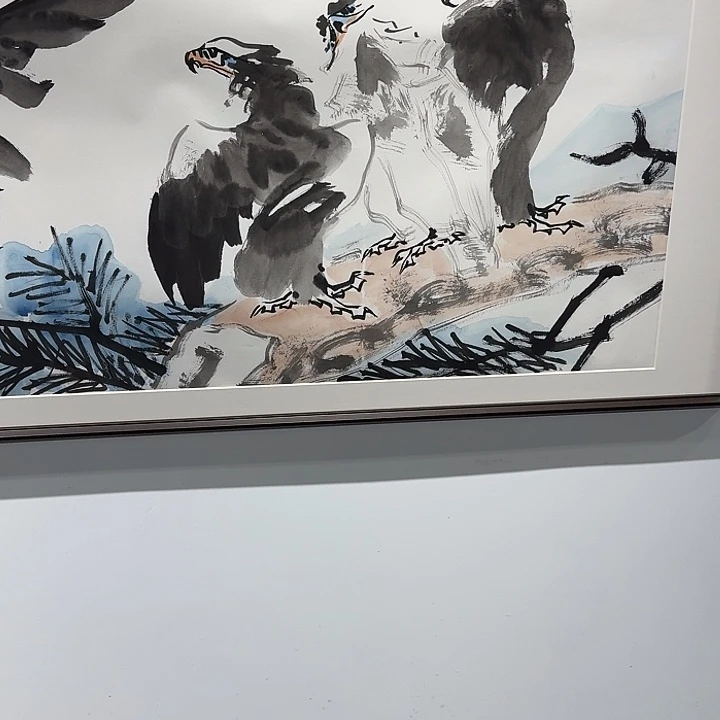 国画国画作品老鹰 不带框