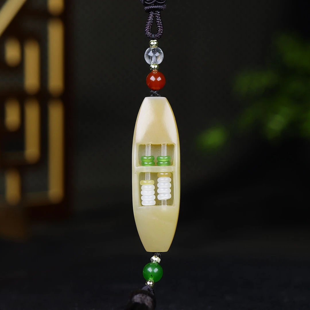 1212167和田玉糖玉算盘