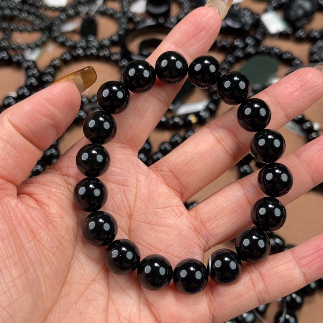 岁***痕和田玉未镶嵌手串12