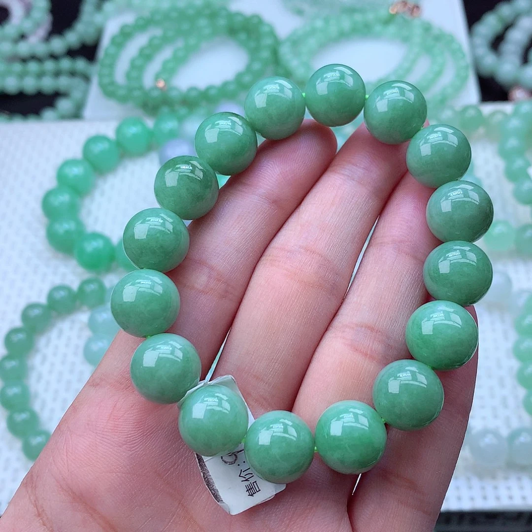 翡翠未镶嵌毛衣链卡13