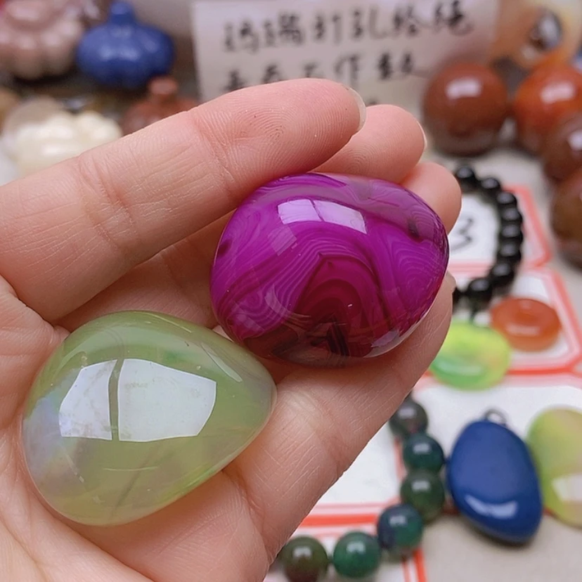 【闪购商品】未镶嵌玛瑙/玉髓珠宝半成品灵*