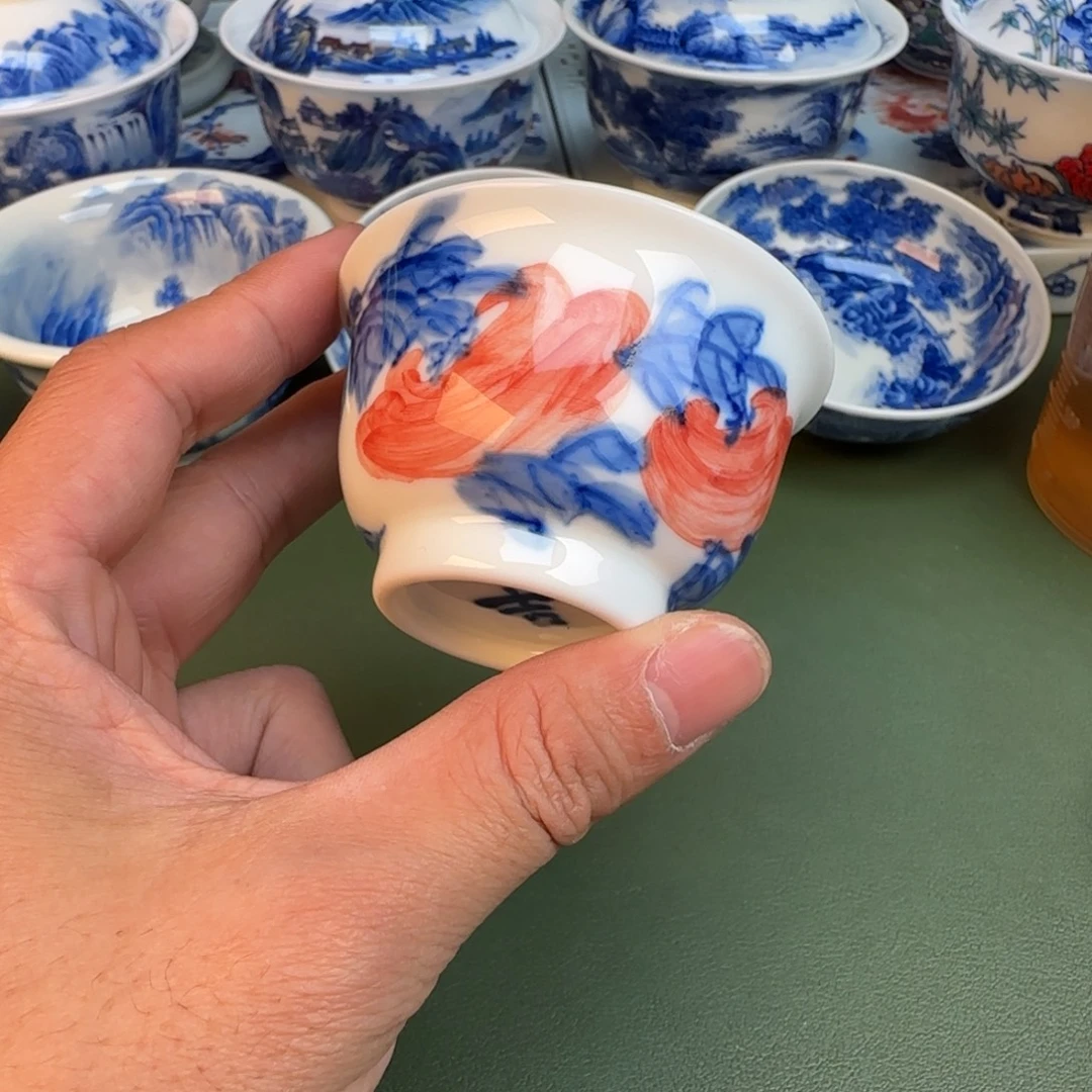 陶纯手工纯手绘茶具40 0