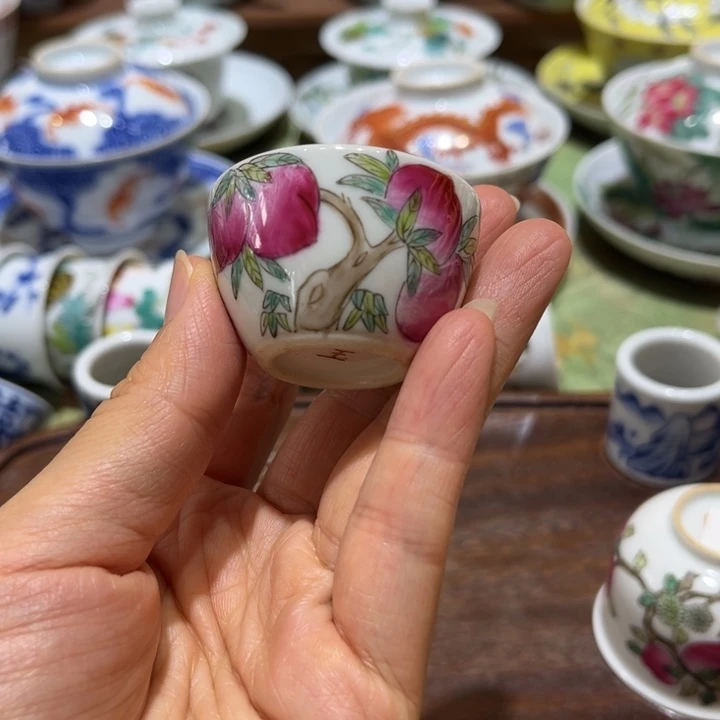 手绘茶杯工艺品陶瓷