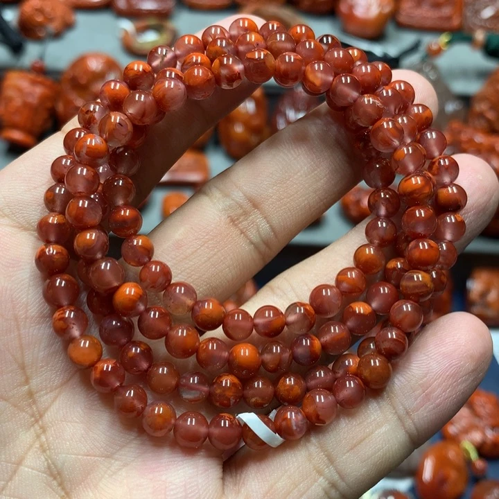 手串未镶嵌南红玛瑙5mm+