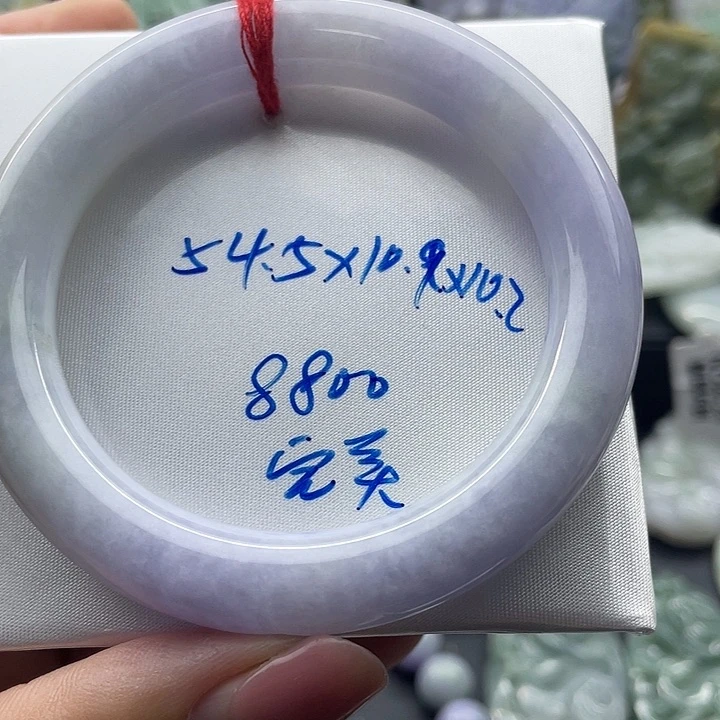 翡翠未镶嵌颈饰天然翡翠手镯54.5圈口