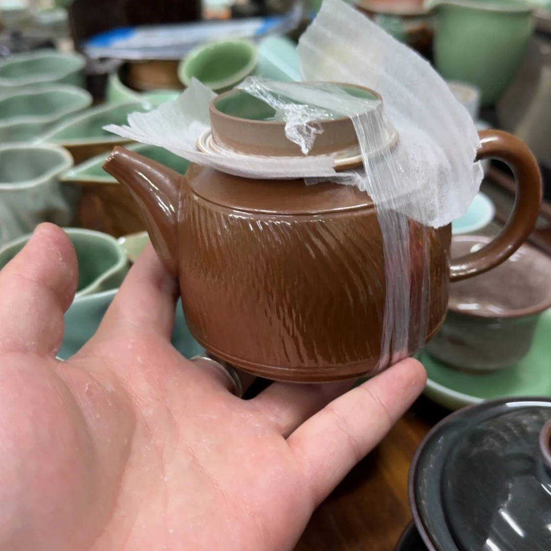 龙泉青瓷茶具微瑕6379