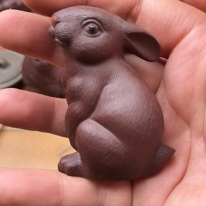 紫砂茶宠米****）紫砂兔子