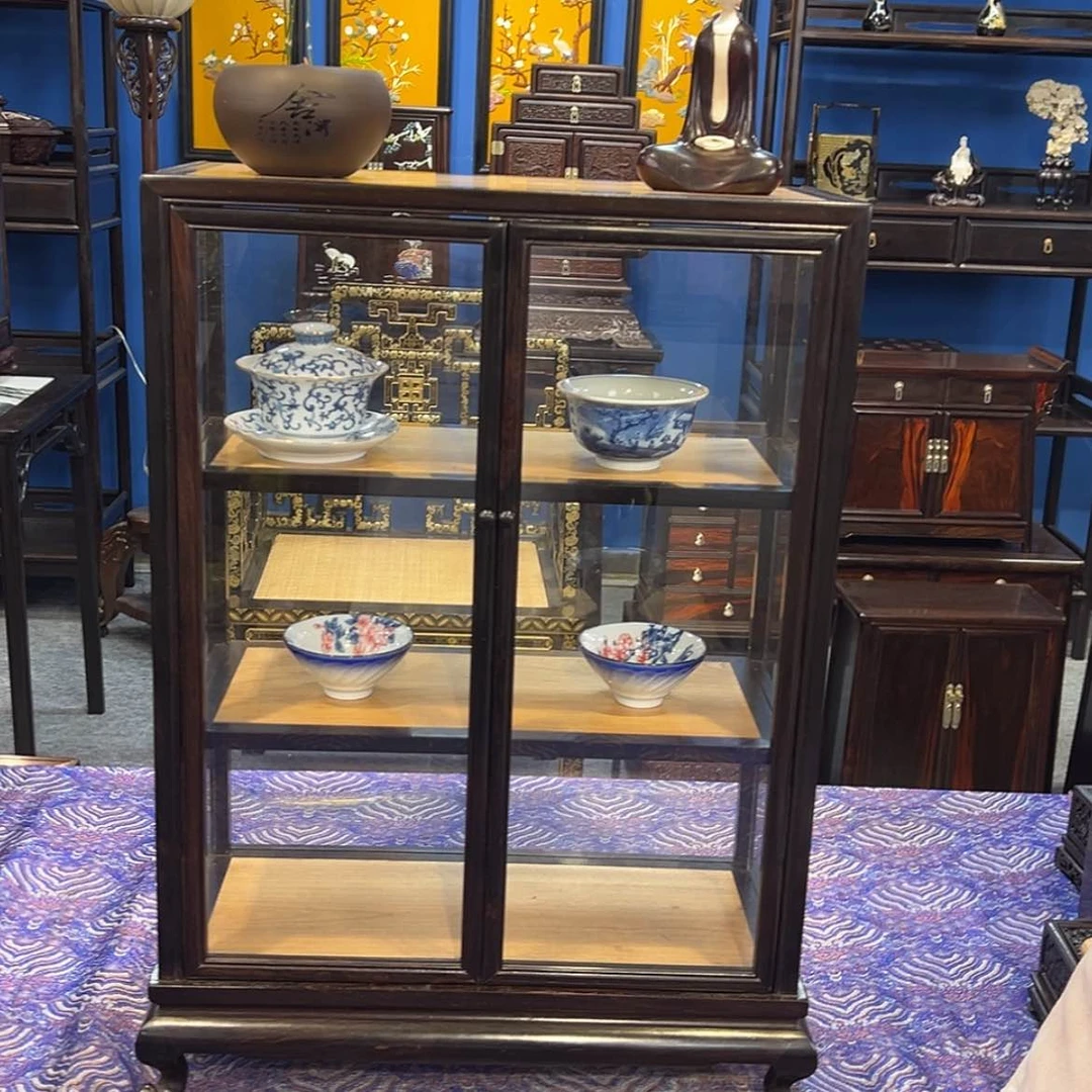 【闪购商品】乌木类成套家具玻璃柜