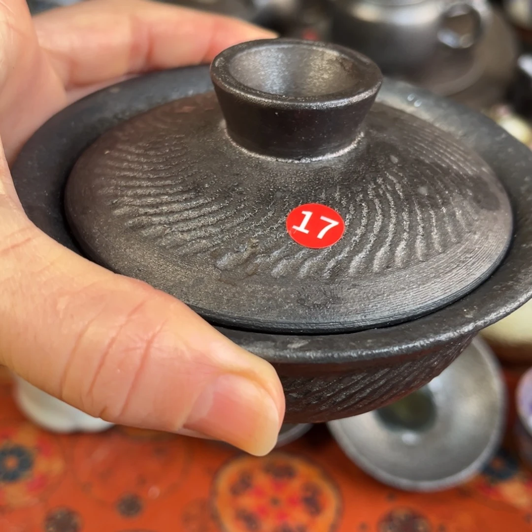 闲***致柴烧茶器主人杯杯柴烧