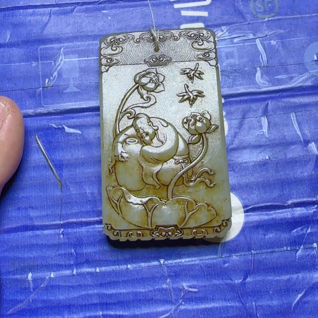 【闪购商品】和田玉挂件未镶嵌何*军