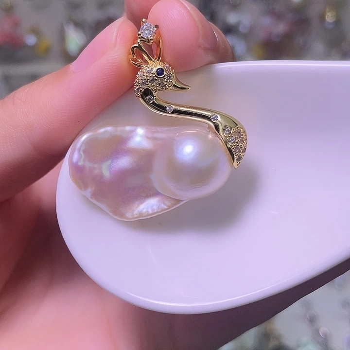 颈饰合金淡水珍珠52