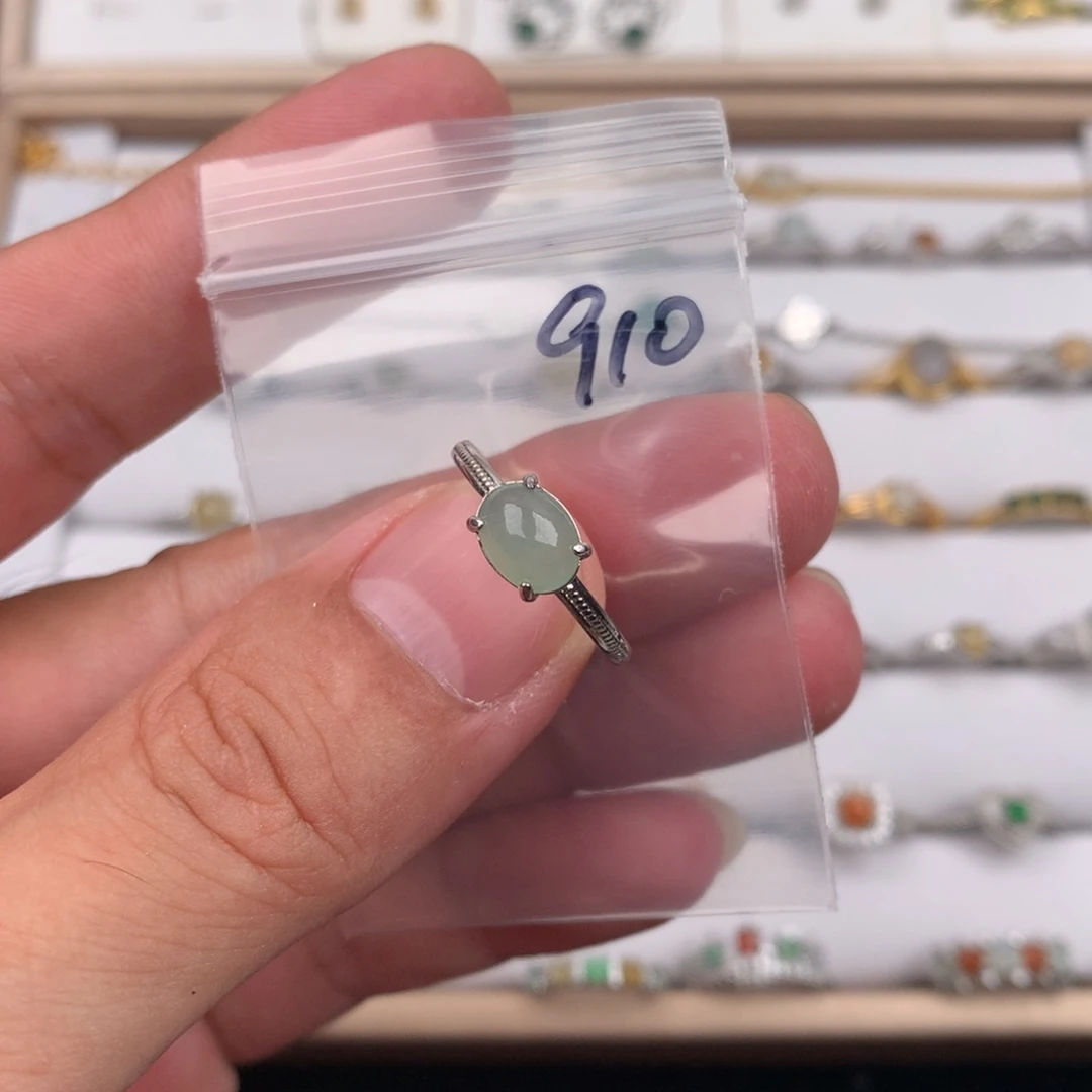翡翠未镶嵌戒指910
