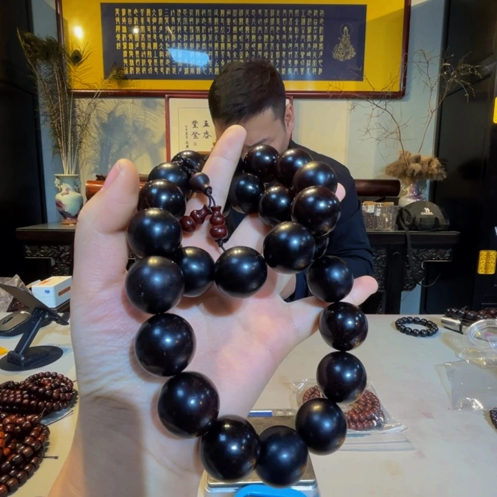 檀香紫檀（小叶紫檀）咖*豆2.0爆满金星手持