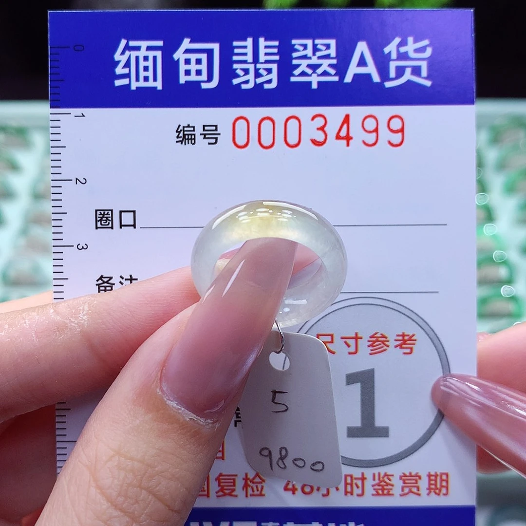 翡翠戒指未镶嵌5号