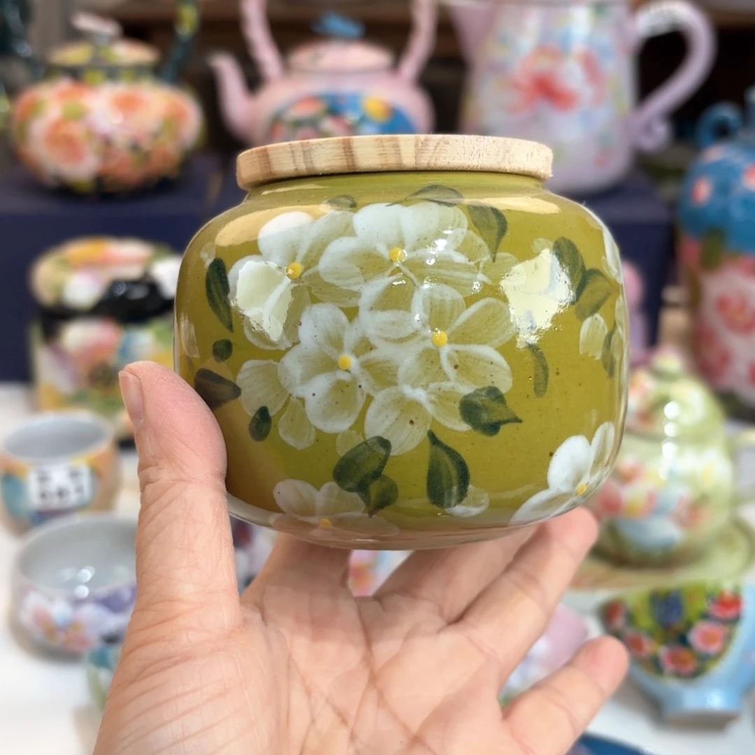 景德镇手绘高温釉下彩陶瓷茶具