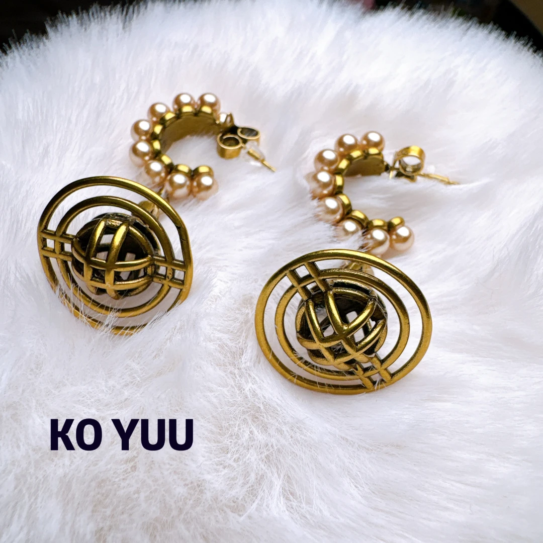 铜合金仿珍珠耳饰 【雨桐高奢饰品】耳环KY00987