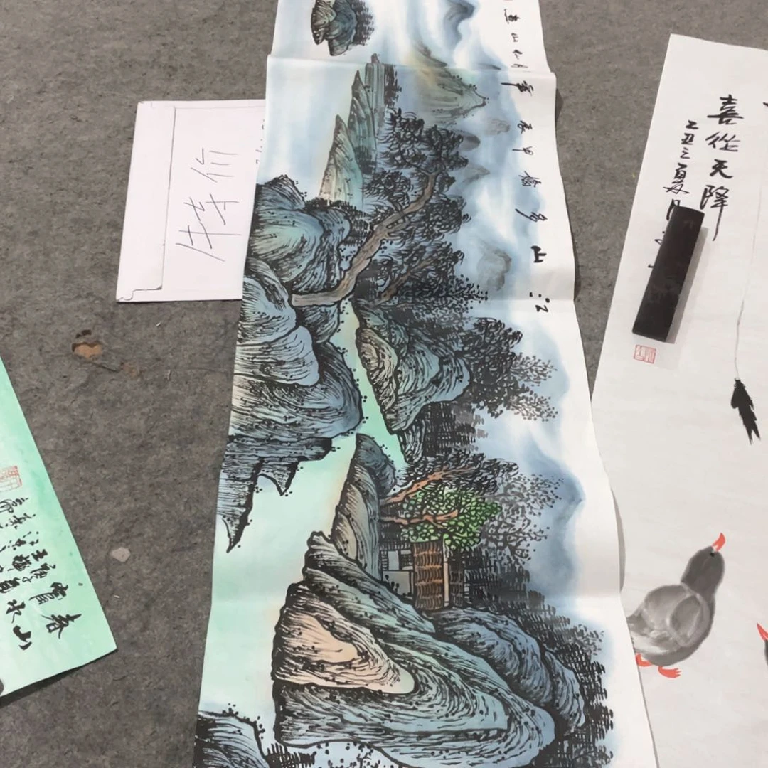 国画国画作品画心一张