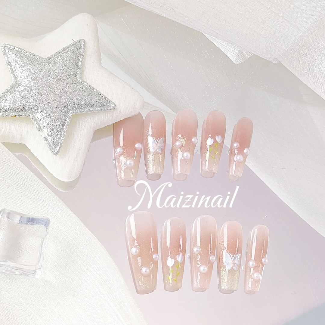 【直播1-111链接】过号链接穿戴甲美甲春日设计纯欲猫眼INS风暗黑系