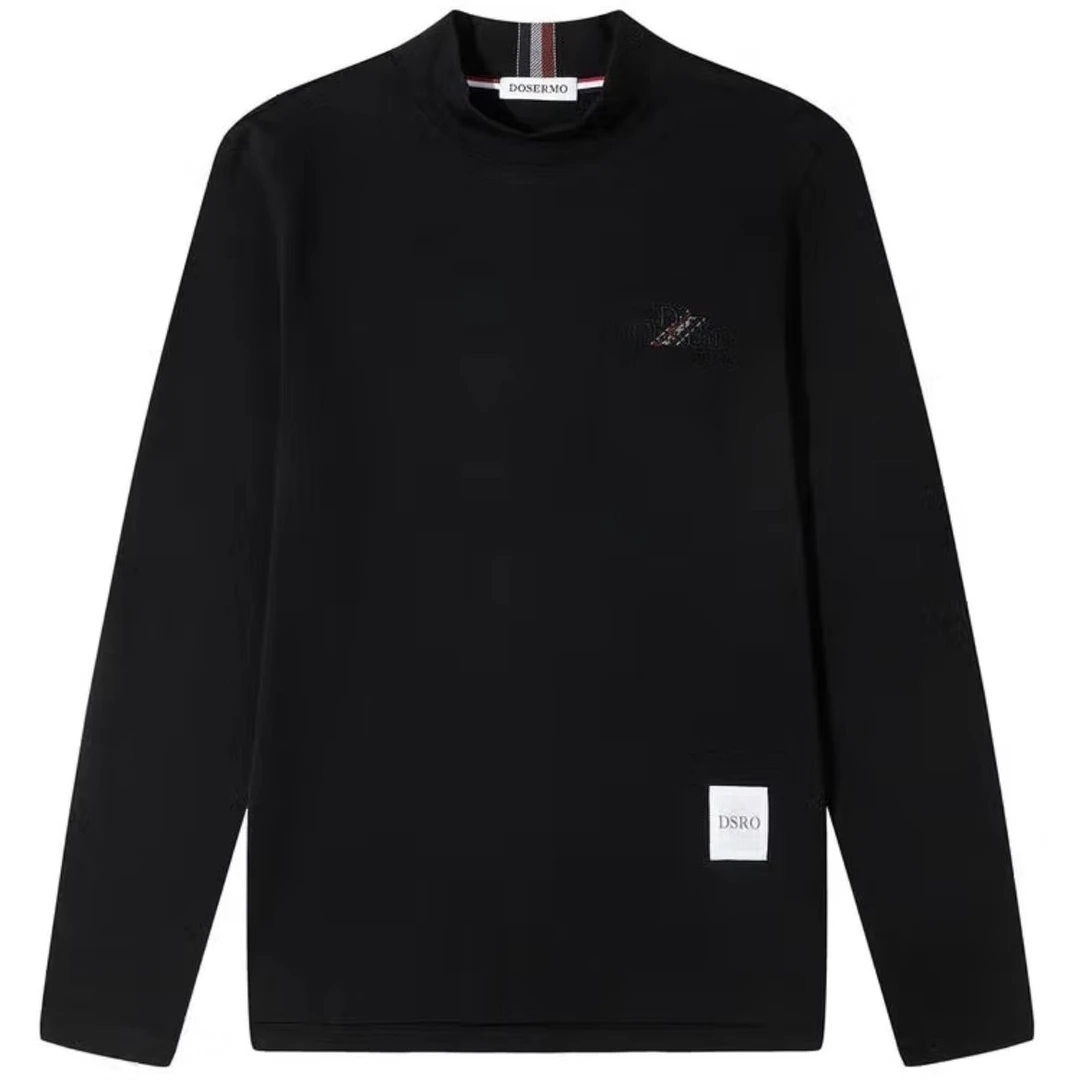 DOSERMO丹西摩男装2025秋冬新款半高领长袖T恤打底正品661053728