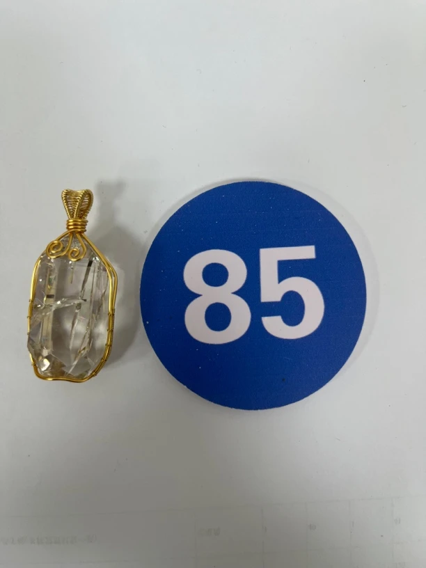 天然利姆利亚白阿赛随行吊坠-85