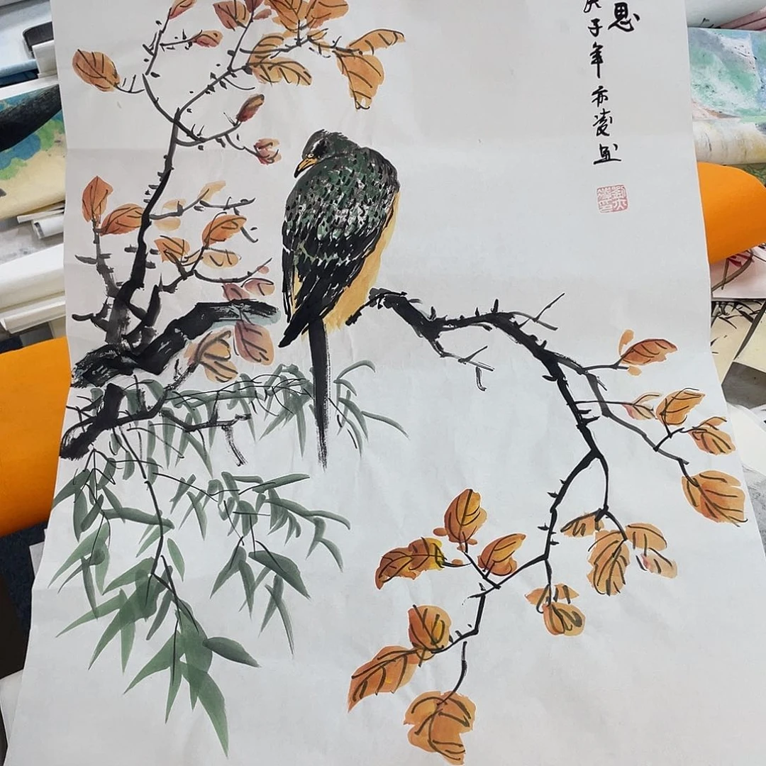 国画纯手绘字画宣纸