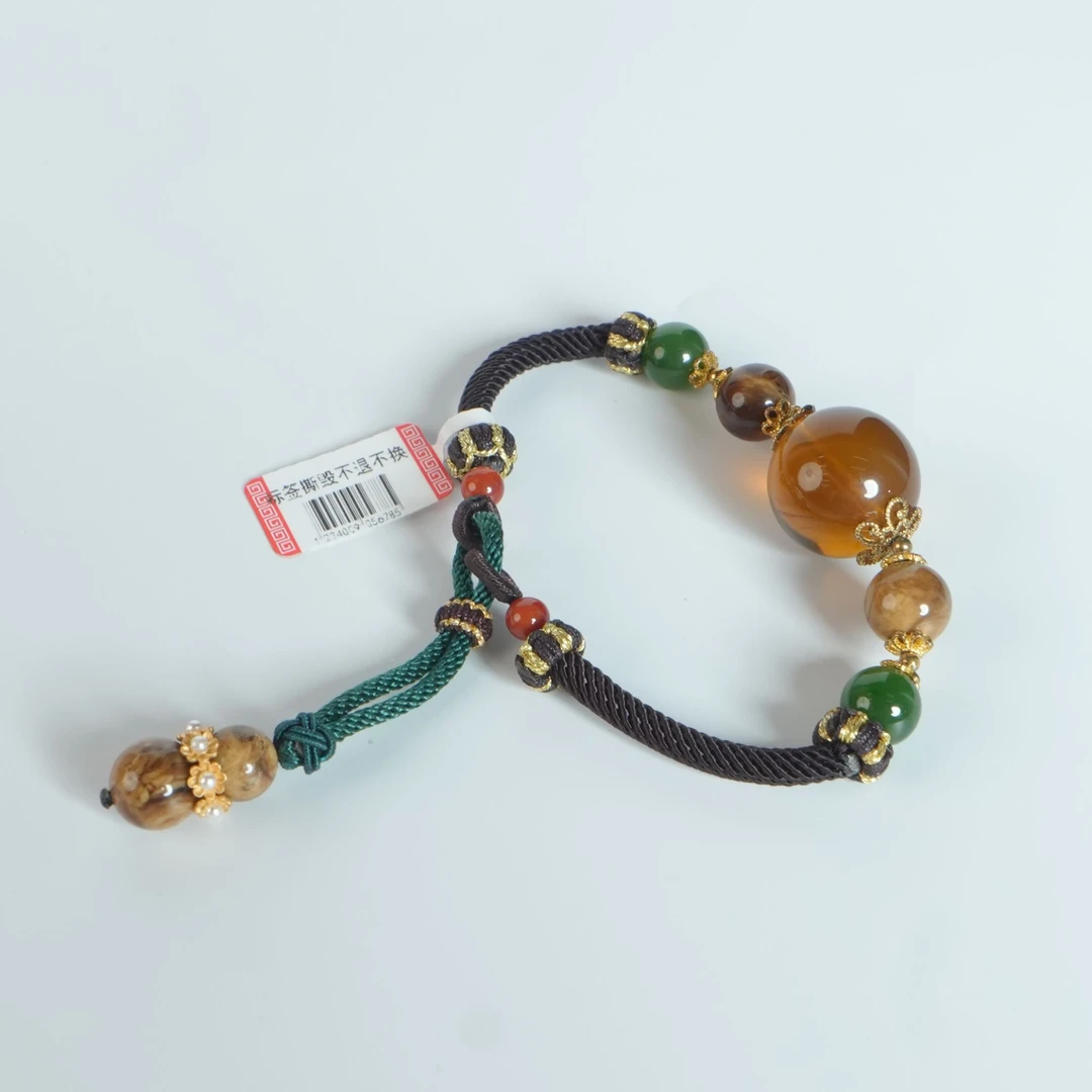 DY-M3577 缅珀紫罗兰手绳 13.81g