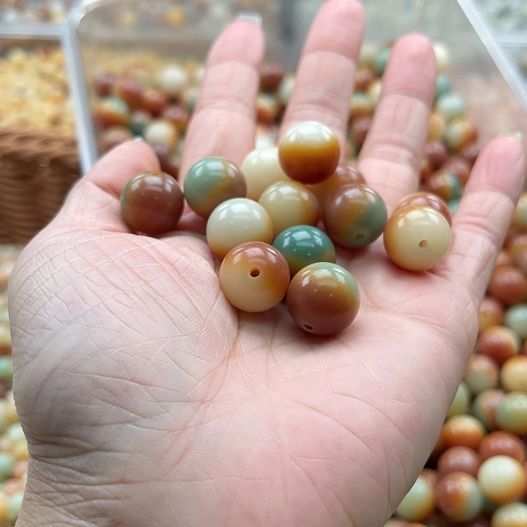 白玉菩提吊坠a/13mm/20+20颗