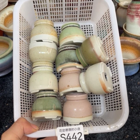 紫砂花盆微瑕442口径3厘米左右